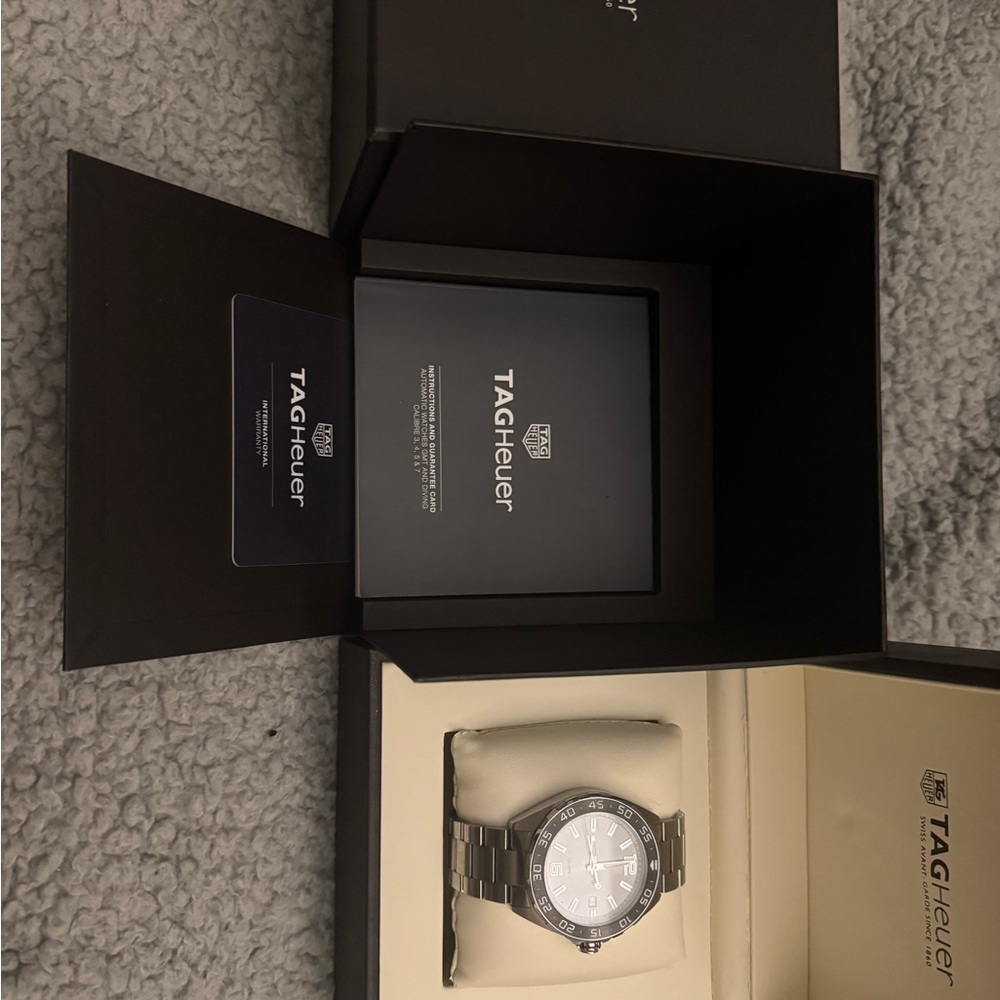 Tag Heuer Silver and Black Men's Watch
